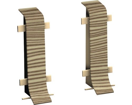 Prinz Verbinder für Klemm-Sockelleiste mit Kabelkanal Kanadische Fichte 50 mm