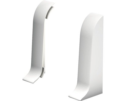 Prinz Endstücke für Kabelkanal-Sockelleiste weiss 60 mm