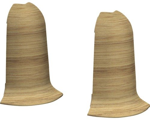 Prinz Aussenecken für Kabelkanal-Sockelleiste Eiche rustikal 60 mm