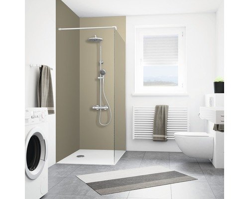Duschrückwand BREUER Mokka 90 x 210 cm 9486078000200