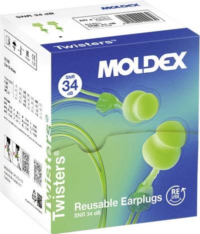 Moldex 644101 Twisters Cord Gehörschutzstöpsel 34 dB mehrweg 1 St.