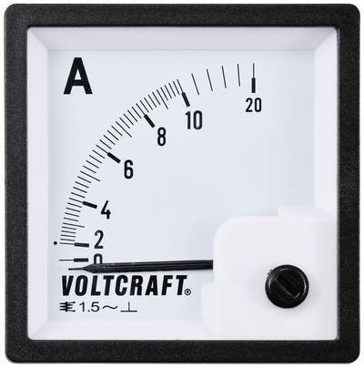 VOLTCRAFT AM-72X72/10A AM-72X72/10A Analog-Einbaumessgerät AM-72X72/10A 10 A Dreheisen
