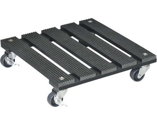Pflanzenroller WPC anthrazit 29x29 cm