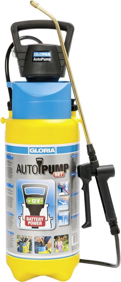 Gloria Haus und Garten 000910.0000 AutoPump Set Akku-Drucksprüher 5 l