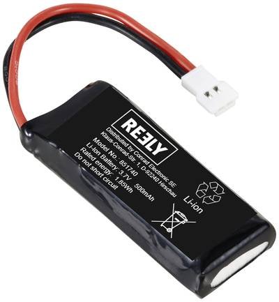 Reely Modellbau-Akkupack (LiIon) 3.7 V 500 mAh Zellen-Zahl: 1 Softcase Flachstecker