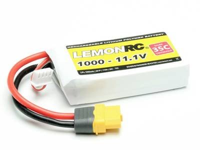 LemonRC Modellbau-Akkupack (LiPo) 11.1 V 1000 mAh Zellen-Zahl: 3 35 C Softcase XT60