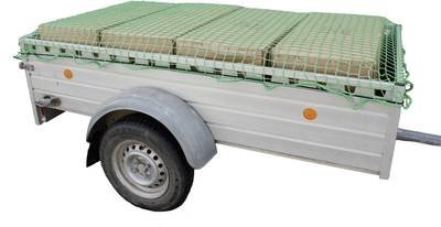 HP Autozubehör 25166 Anhängernetz (L x B) 4 m x 3 m Mit Gummispannband