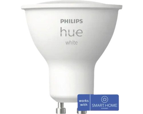 Philips hue LED Reflektorlampe dimmbar GU10 4,2 W weiss 400 lm 2700 K