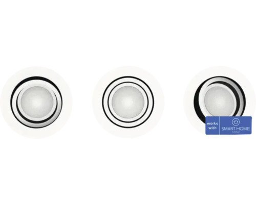 Einbauspot Philips Hue Centura 3 x GU10 4,2 W weiss