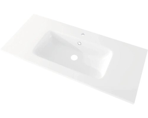 Möbelwaschtisch Venus Mineralguss 101x42 cm weiss
