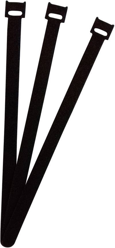 FASTECH® ETK-3-250-9999 Klettkabelbinder zum Bündeln Haft- und Flauschteil (L x B) 250 mm x 13 mm Schwarz 1 St.
