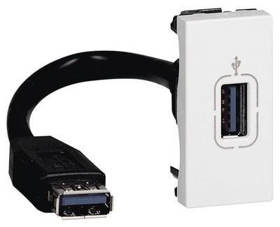 Legrand USB-Steckdose Mosaic Weiß 078746 1 St.