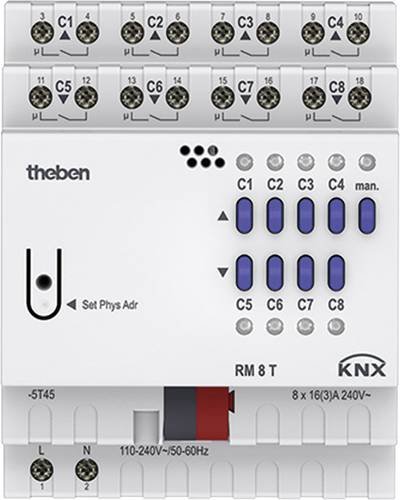 Theben 4940200 Schaltaktor RM 8 T KNX