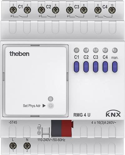 Theben 4930223 Schaltaktor RMG 4 U KNX