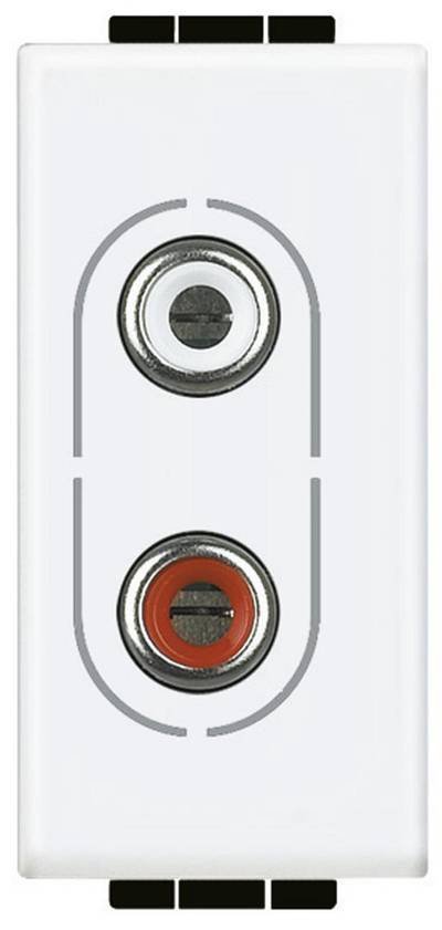 Legrand Cinch-Anschlussdose Living&Light Weiß N4281 1 St.