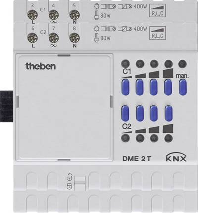 Theben 4930275 Dimmaktor DME 2 T KNX