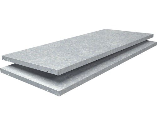 Schulte Regalboden verzinkt 120 x 3,5 x 50 cm 2er-Pack Stecksystem