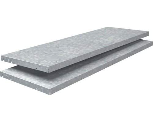 Schulte Regalboden verzinkt 100 x 3,5 x 30 cm 2er-Pack Stecksystem