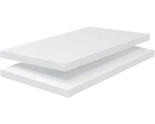 Schulte Regalboden weiss 60 x 3,5 x 35 cm 2er-Pack Stecksystem