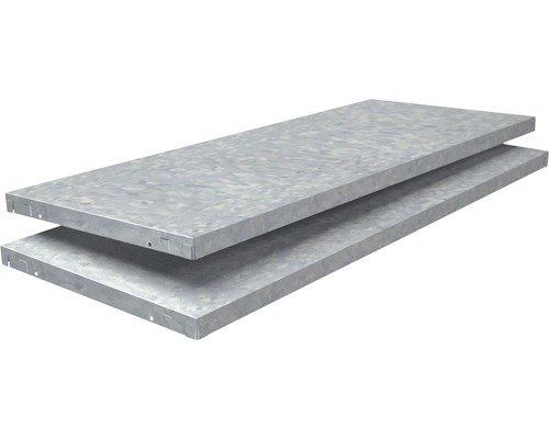 Schulte Regalboden verzinkt 100 x 3,5 x 40 cm 2er-Pack Stecksystem