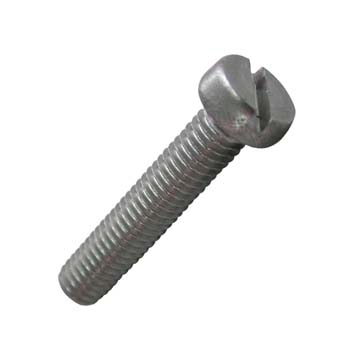 Tornillo din-84 de cabeza cilíndrica ranurada, de acero inoxidable a4 y rosca métrica. - Rationalstock.es