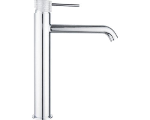 form&style Waschtischarmatur für Aufsatzwaschbecken KUDA XL chrom mit Push-Open-Ablaufventil