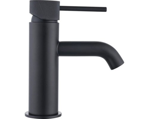 form&style Waschtischarmatur KUDA S schwarz matt mit Push-Open-Ablaufventil