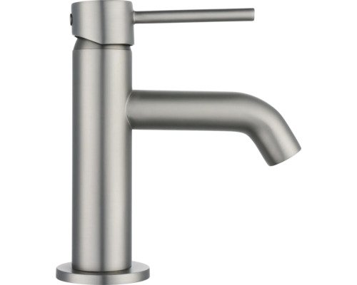 AVITAL Waschtischarmatur REGA CoolStart stainless steel gebürstet mit Push-Open-Ablaufventil