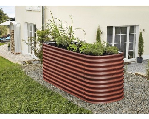 Vitavia Erweiterung Hochbeet Basic ziegelrot