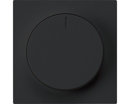 Frontplatte Drehdimmer schwarz