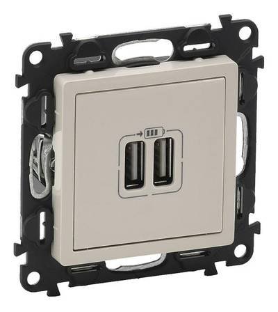 Legrand USB-Steckdose Valena Life Allure Beige 753212 1 St.