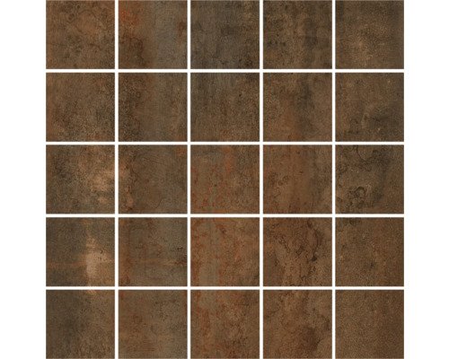 MIRAVA Feinsteinzeugmosaik GLASGOW rust BxLxS 30x30x0.7 cm
