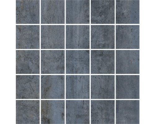 MIRAVA Feinsteinzeugmosaik GLASGOW blue BxLxS 30x30x0.7 cm