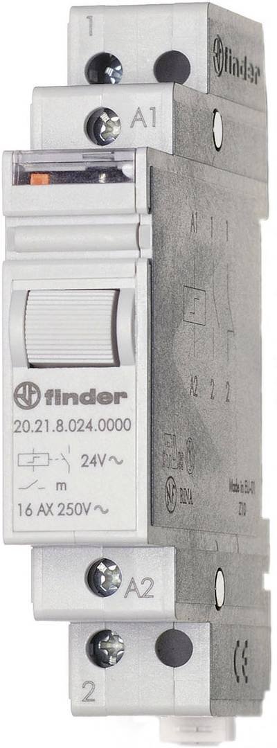 Stromstoß-Schalter Hutschiene Finder 20.21.8.024.4000 1 Schließer 24 V/AC 16 A 4000 VA 1 St.