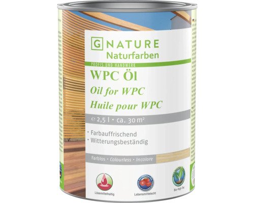 G-NATURE WPC Öl farblos Aussen/Innen 2.5 l