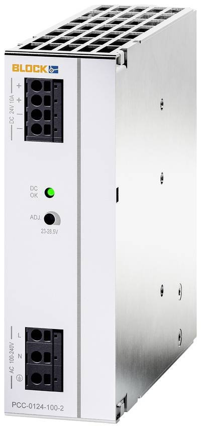 BLOCK PCC-0124-100-2 Schaltnetzgerät 24 V/DC 10 A 240 W Anzahl Ausgänge:1 x Inhalt 1 St.