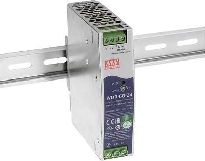 MEAN WELL WDR-60-5 Hutschienen-Netzteil (DIN-Rail) 5 V/DC 10 A 50 W Anzahl Ausgänge:1 x Inhalt 1 St.