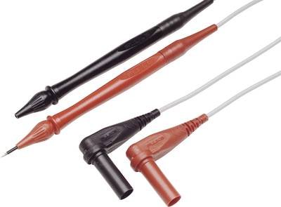 Fluke TL40 Sicherheits-Messleitungs-Set Prüfspitze Lamellenstecker 4 mm Rot, Schwarz 1 St.
