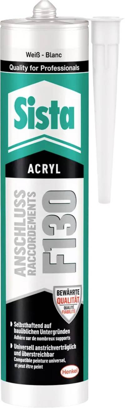 Sista F130 Acryl Herstellerfarbe Weiß L40WS 300 ml