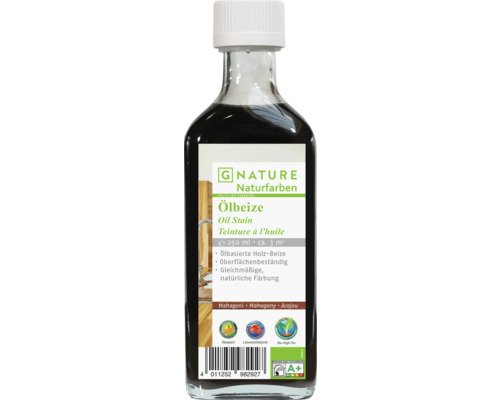 G-NATURE Holzölbeize mahagoni Aussen/Innen 250 ml
