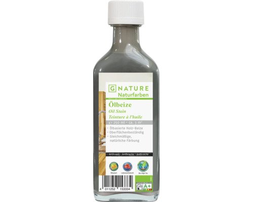 G-NATURE Holzölbeize anthrazitgrau Aussen/Innen 250 ml
