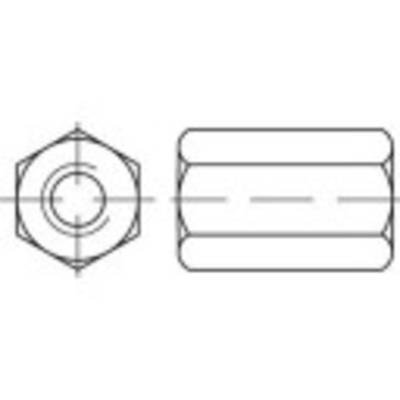 TOOLCRAFT 138236 Sechskantmuttern M16 DIN 6334 Stahl galvanisch verzinkt 25 St.