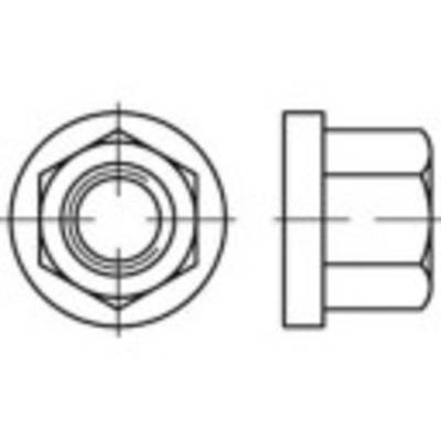 TOOLCRAFT 138182 Sechskantmuttern mit Flansch M27 DIN 6331 Stahl galvanisch verzinkt 1 St.