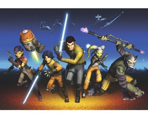 Fototapete Papier 8-486 Disney Edition 4 Star Wars Rebels Run 8-tlg. 368 x254 cm