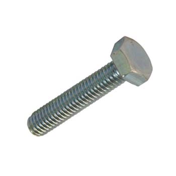 Tornillo din-933 de cabeza hexagonal, totalmente roscado, de acero (8.8) cincado y rosca métrica.