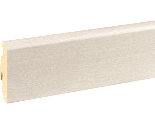 Sockelleiste Eiche weiss 19x58x2400 mm