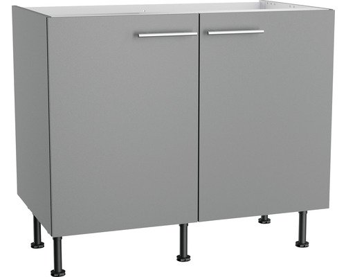 Optifit Spülenschrank Mats825 BxTxH 100x58,4x87 cm basaltgrau matt zerlegt