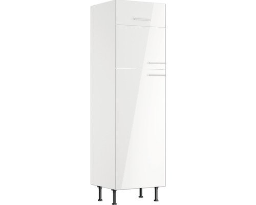 Optifit Kühlumbauschrank für 145er Einbaukühlschrank Rurik986 BxTxH 60x58,4x211,8 cm weiss glänzend zerlegt Anschlag reversibel (links oder rechts montierbar)