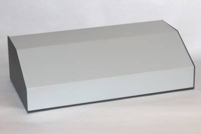 Hammond Electronics 519-0920 Pult-Gehäuse (L x B x H) 180 x 350 x 100 mm Aluminium Grau 1 St.