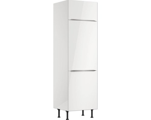 Optifit Kühlumbauschrank für 88er Einbaukühlschrank Arvid986 BxTxH 60x58,4x211,8 cm weiss glänzend zerlegt Anschlag reversibel (links oder rechts montierbar)